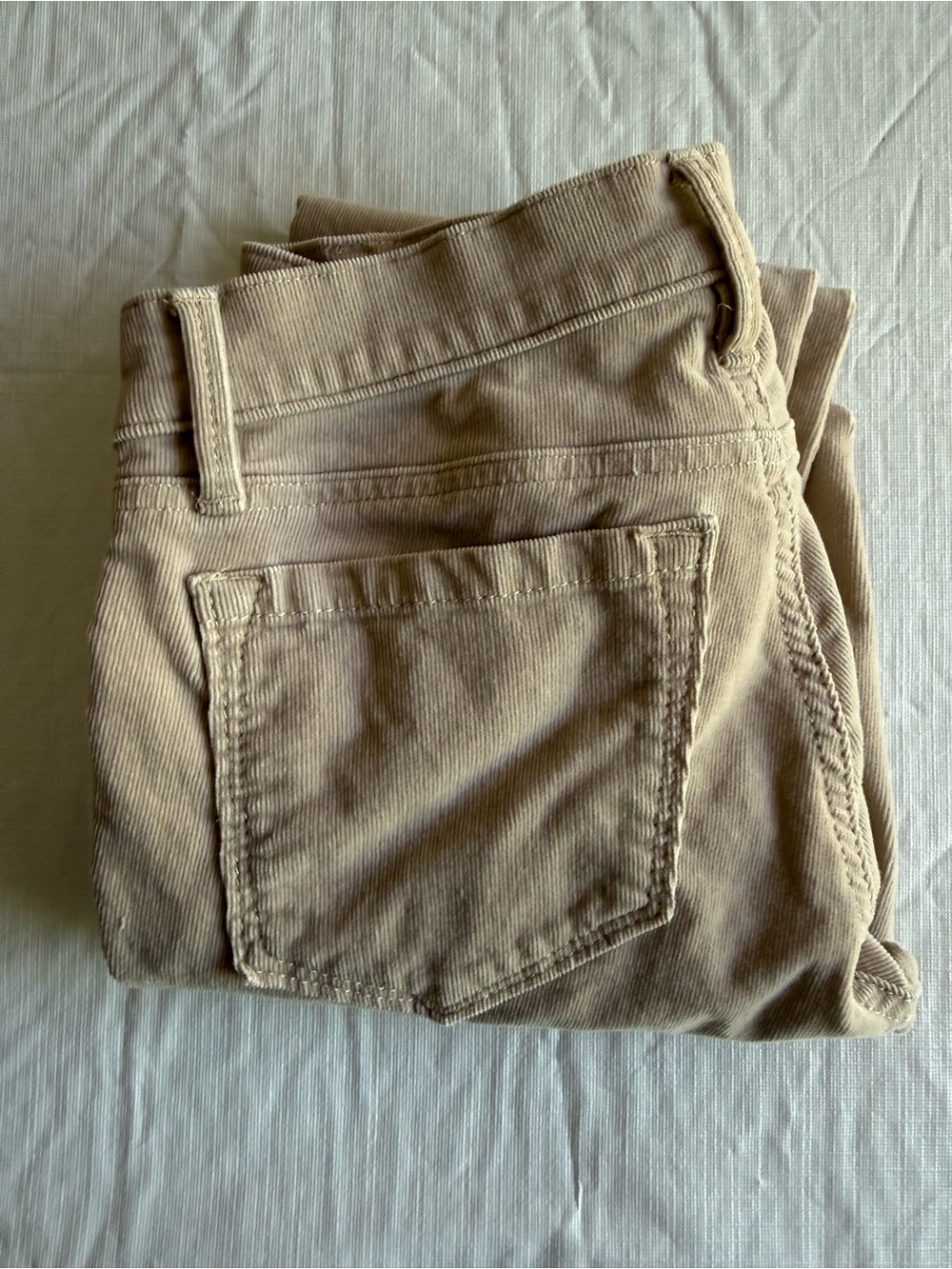 LOFT Skinny Corduroy Pants in Beige